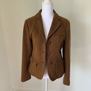 Max Mara Weekend Tweed Jacket w/Suede Elbow Patch